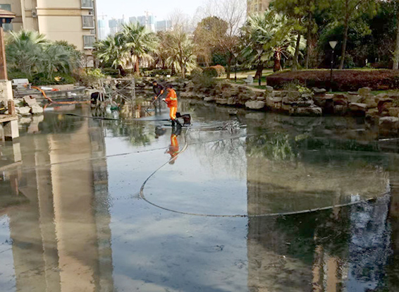 孟连景观池淤泥清理